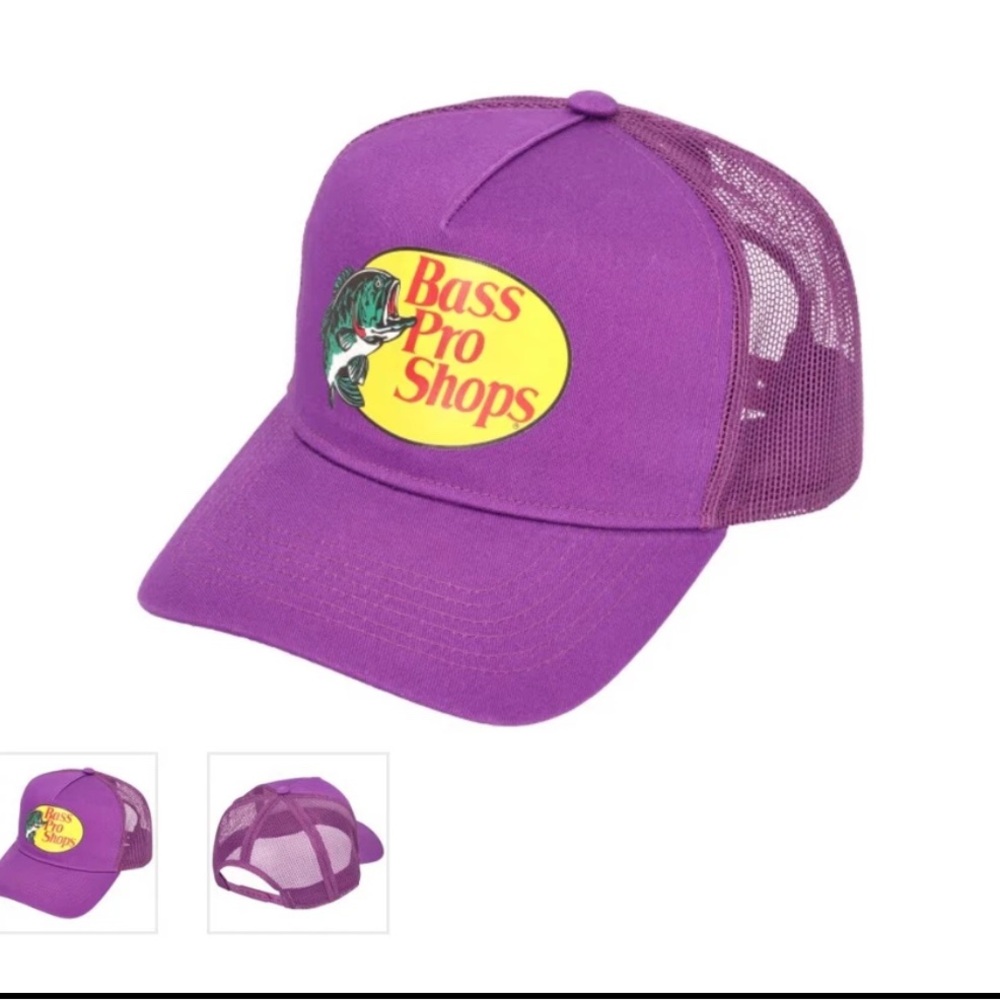 Bass Pro Shops Men’s Purple Mesh Cap